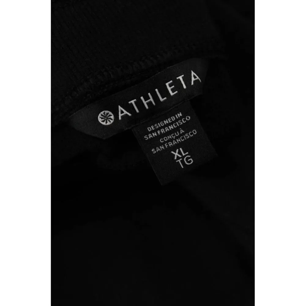 Athleta Womens Black Sweatpants Drawstring Tencel Blend Size XL